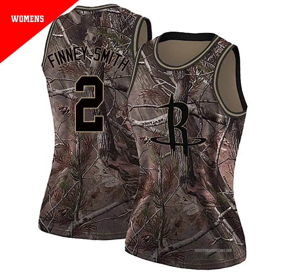 Women's Houston Rockets Dorian Finney-Smith ＃2 Camo Swingman Realtree Collection Jersey