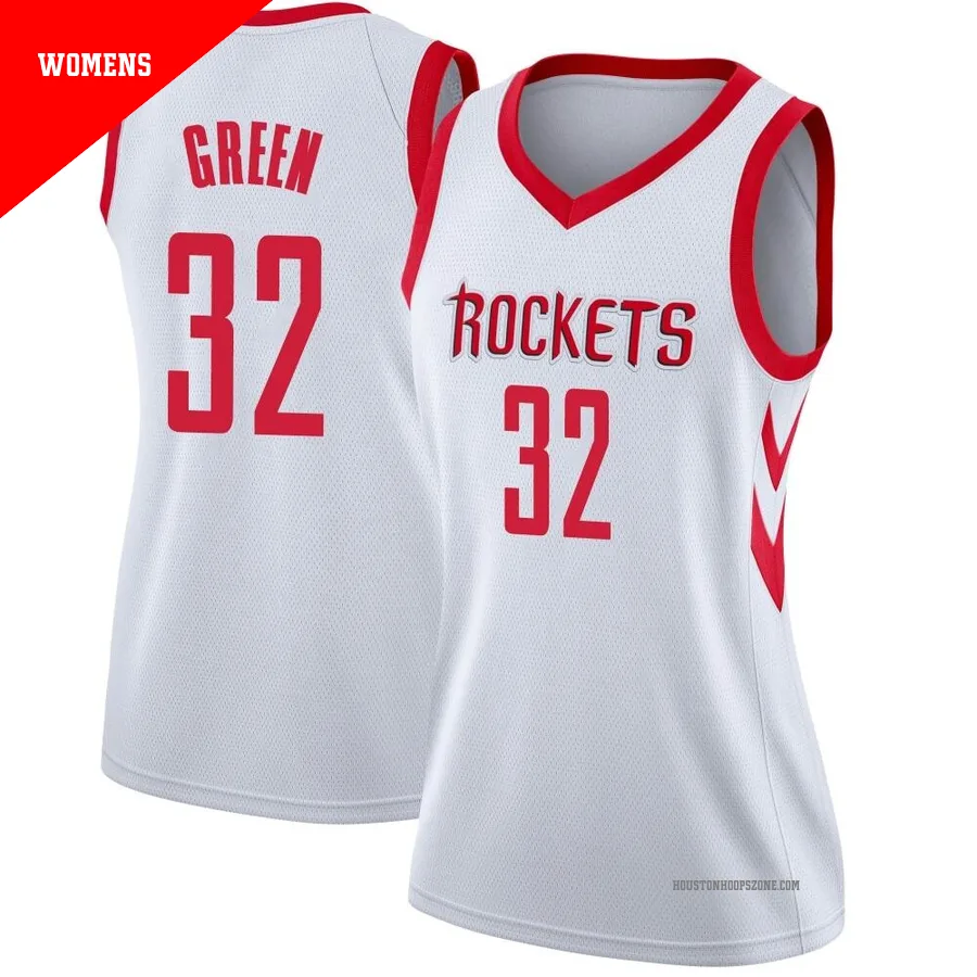Women's Houston Rockets Jeff Green ＃32 White Swingman Jersey - Association Edition