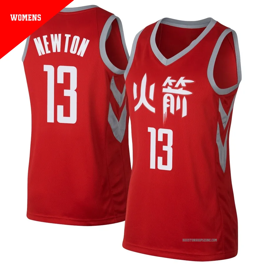 Women's Houston Rockets Tristen Newton ＃13 Red Swingman Jersey - City Edition